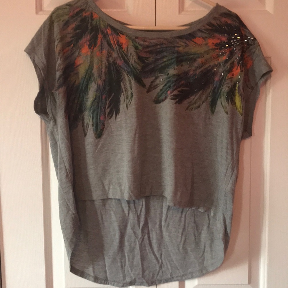 Forever 21 beaded feather top